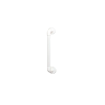 AKW - 450x32mm Straight Plastic Fluted Grab Rail - White