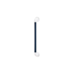 AKW - 600x32mm Straight Plastic Fluted Grab Rail - Dark Blue