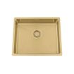 Granberg EST-500-03 PVD Coated Gold Shallow Bowl Kitchen Sink with Trap and Flexible Waste Kit - 540 x 440 x 120mm