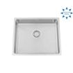 Granberg EST-500 Shallow Bowl Kitchen Sink with Trap and Flexible Waste Kit - 540 x 440 x 120mm