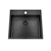 Granberg EST-500 Shallow Bowl Kitchen Sink with Trap and Flexible Waste Kit - 540 x 440 x 120mm