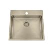 Granberg EST-500 Shallow Bowl Kitchen Sink with Trap and Flexible Waste Kit - 540 x 440 x 120mm