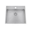 Granberg EST-500 Shallow Bowl Kitchen Sink with Trap and Flexible Waste Kit - 540 x 440 x 120mm