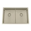 Granberg ES12 Inset or Undermount Shallow Bowl Kitchen Sink with Trap and Flexible Waste Kit - 540 x 440 x 120mm