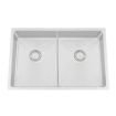 Granberg ES12 Inset or Undermount Shallow Bowl Kitchen Sink with Trap and Flexible Waste Kit - 540 x 440 x 120mm