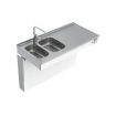 Granberg Wall Mounted Motorised Sink Module 6300-ESG - Left, Choice of Widths 1190-1590mm