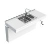 Granberg Wall Mounted Cranked Sink Module 6350-ES20 - Centre, Choice of Widths 790-1590mm