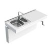 Granberg Wall Mounted Cranked Sink Module 6350-ES20 - Left, Choice of Widths 790-1590mm