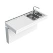 Granberg Wall Mounted Manual Sink Module 6380-ES20 - Right, Choice of Widths 790-1590mm