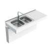 Granberg Wall Mounted Manual Sink Module 6380-ES30 - Left, Choice of Widths 990-1590mm