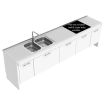 Granberg Sidelift 6400 Combi Kitchen Module 6400-ES30S4, White LAM Worktop, w/ CABS under Entire Lift - White, RAL 9003