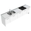 Granberg Sidelift 6400 Combi Kitchen Module 6400-ESHS4 SS, w/ CABS under Entire Lift - White, RAL 9003