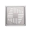 Purus PK155 Stainless Steel Art Deco Design Grate for Tiled Floors - 155x155mm