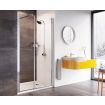 Roman Innov8 Alcove 640mm Pivot Shower Door, Inline Panel 1400 or 1500mm