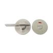 New-Star 75mm Paddle Thumb Turn and Release for a Disabled WC Door - Satin Stainless Steel