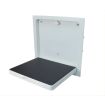 PBA Programma CAP White Concealed Shower Seat with Fitting Kit for Brick Walls