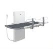 Pressalit SCT 3000 Shower Changing Table, Height ADJ, Safety Rail, 1910mm - Graphite Grey