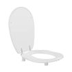 Pressalit Toilet Seat Ergosit with Cover, 50mm Raised - White