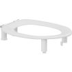Pressalit Toilet Seat Dania without Cover, 100mm Raised - White