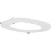 Pressalit Toilet Seat Colani without Cover, Extra Strong Crossbar Hinge (D92) - White