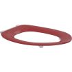 Pressalit Toilet Seat Dania without Cover, Extra Strong Crossbar Hinge (D92) - Red