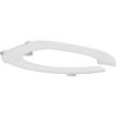 Pressalit Toilet Seat Dania, Open Front, without Cover, Extra Strong Cross-bar Hinge (D92) - White