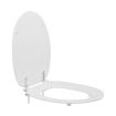 Pressalit Toilet Seat Colani with Cover, Universal Hinge (B83) - White