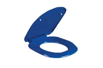 AKW - Blue Ergonomic Toilet Seat with Lid