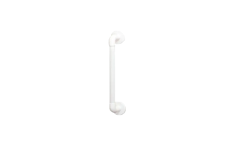 AKW - 450x32mm Straight Plastic Fluted Grab Rail - White