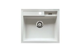 Granberg EST-500-02 PVD Coated Black Shallow Bowl Kitchen Sink with Trap and Flexible Waste Kit - 540 x 440 x 120mm