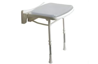 AKW 2000 Series Standard Fold-Up Shower Seat - Grey Padded
