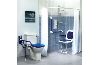 AKW Plain White Shower Curtain - Choice of Size (Note: 2x Curtains shown - Supplied separately)