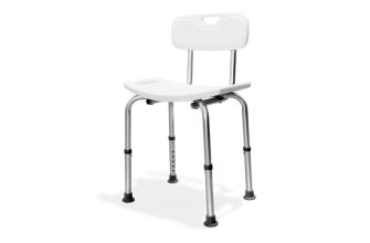 AKW Aluminium Freestanding Shower Seat w/ Back Support