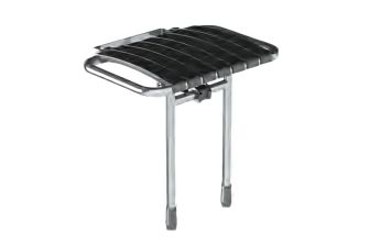 AKW Bama Slatted Compact Fold-Up Seat Grey