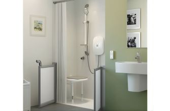 AKW - Heavy Duty Shower Curtain (Installed example)