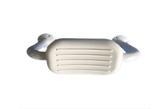 AKW - PU Padded Toilet Back Rest Rail - White