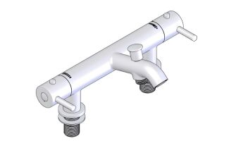 AKW Thermostatic Peg Lever Bath Shower Mixer Tap (excluding shower kit)