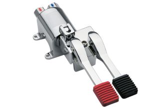 Intajet Foot Operated Floor-mounted Mixing Valve with Stop for Continuous Flow