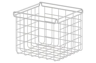 Pressalit PLUS Basket for Face Cloths, 212 x 212 x 174mm - Mounts on Horizontal Plus Wall Track