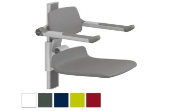 Pressalit R7434 PLUS Shower Seat 450, Manually Height Adjustable - Choice of Colour