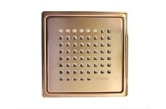Purus SS PVD Coated Chess Design Grid for Tiled Floors, 155x155mm - Copper
