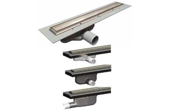 Purusline Living 800mm Linear Drain, SS Frame for Tile Insert - Outlet Choice
