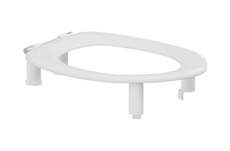 Pressalit Toilet Seat Dania without Cover, 100mm Raised - White