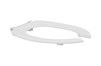 Pressalit Toilet Seat Dania, Open Front, without Cover, Extra Strong Cross-bar Hinge (D92) - White